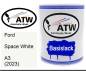 Preview: Ford, Space White, A3 (2023): 1L Lackdose, von ATW Autoteile West.